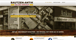 Desktop Screenshot of bautzen-antik.de